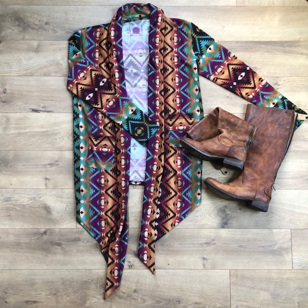 Southwest Print Cardigan